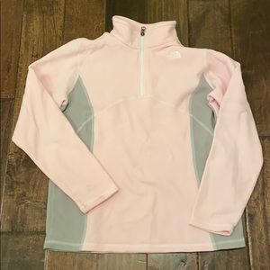 Girls North Face fleece quarter-zip
